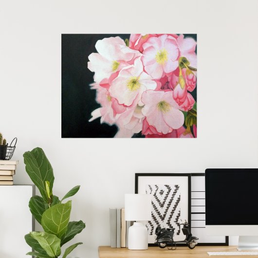 Poster Mes fleurs (Bureau à domicile)