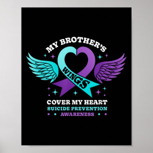 Poster Mes frères ailes couvrent mon coeur la prévention 