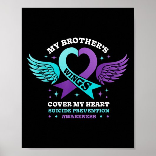 Poster Mes frères ailes couvrent mon coeur la prévention (Devant)