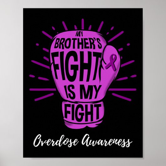 Poster Mes Frères combattent Ma Conscience De L'Overdose (Devant)