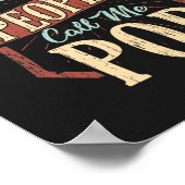 Poster Mes Gens Favoris M'Appelent Fête des pères Pop Per (Coin)