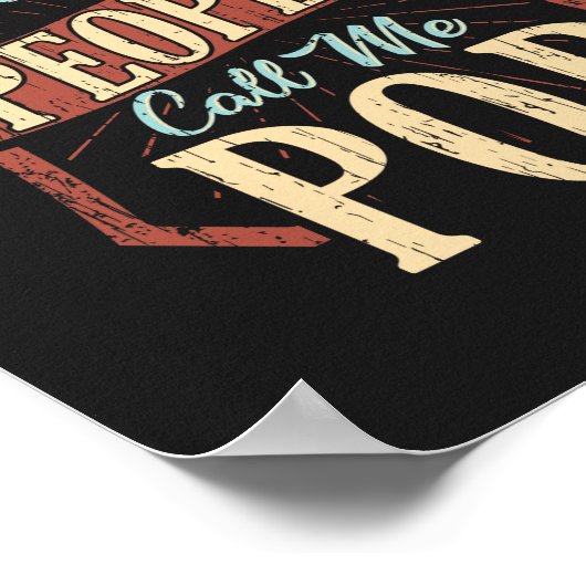 Poster Mes Gens Favoris M'Appelent Fête des pères Pop Per (Coin)