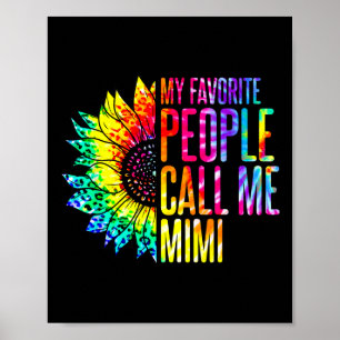 Poster Mes Gens Préférés M'Appelent Mimi Grandma Tourneso