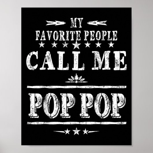 Poster Mes gens préférés m'appellent Pop Pop (Devant)