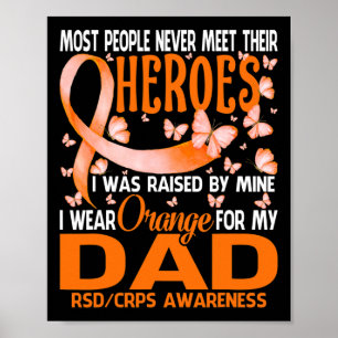 Poster Mes Héros Je Porte Orange Pour Mon Papa Rsd Crps A