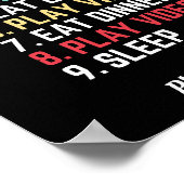 Poster Mes jeux vidéo de jour parfait amusant (Coin)