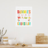 Poster mes lapins préférés m'appellent conseiller, rétro, (Cuisine)