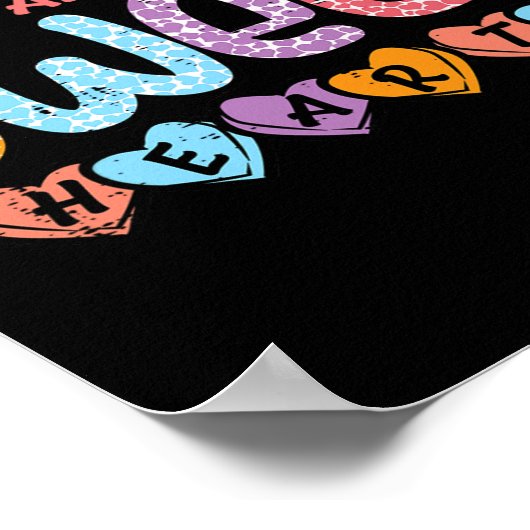 Poster Mes patients Coeurs sucrés Saint Valentin Infirmiè (Coin)