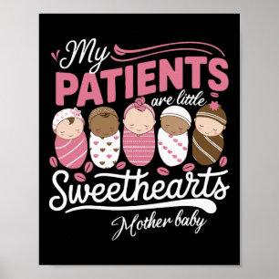 Poster Mes patients sont de petits chéris Mère par Infirm