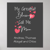 Poster Mes plus grandes bénédictions Appelez-moi Maman, C (Devant)