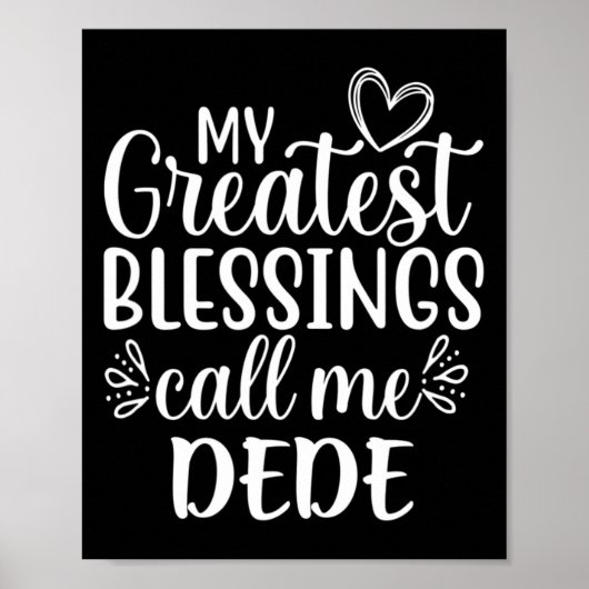 Poster Mes plus grandes bénédictions m'appellent Dede gra (Devant)