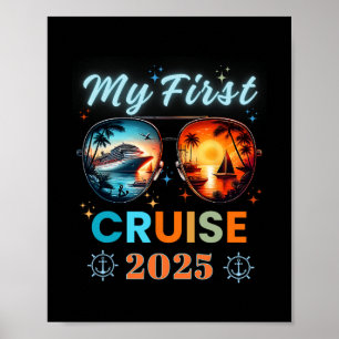 Poster Mes Premières Vacances en Croisière 2025 Voyage en
