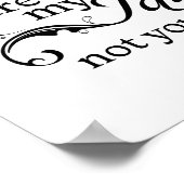 Poster Mes prix sont basés sur Mon Talent Pas votre budge (Coin)