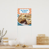 Poster Mes recettes favorites (Cuisine)