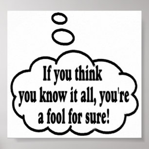 Poster Mes Réflexions Exactement !