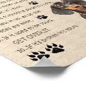 Poster Mes règles sur les chiens (Coin)