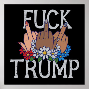 Poster Mes sentiments sur Donald Trump Unis nous tenons d