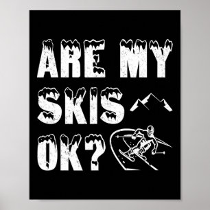 Poster Mes Skis Ok Drôle Cadeaux De Ski