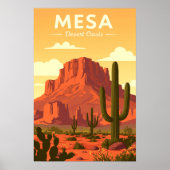 Poster Mesa Arizona vintage (Devant)
