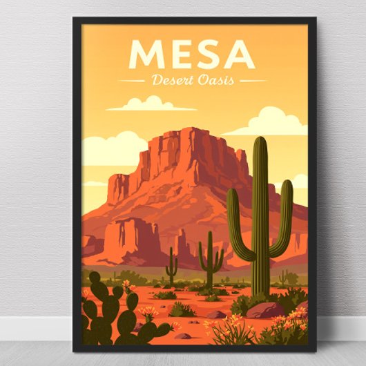Poster Mesa Arizona vintage