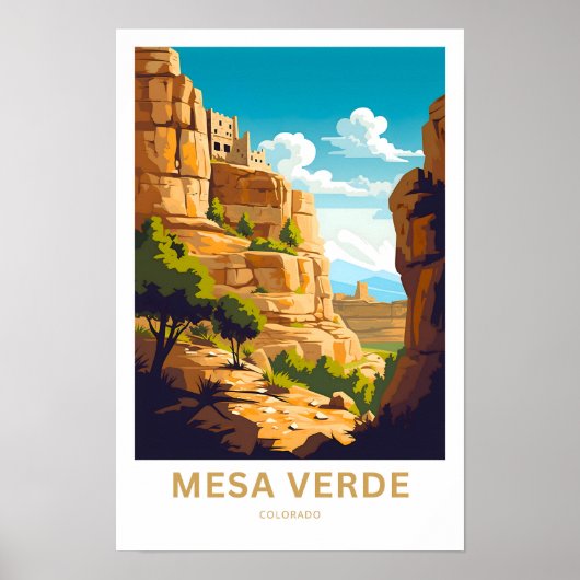 Poster Mesa Verde Colorado Imprimer (Devant)