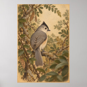 Poster Mésange à crête noire – Vallée inférieure du Rio G