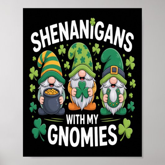 Poster Mésaventures de la Saint-Patrick avec mes Gnomies (Devant)