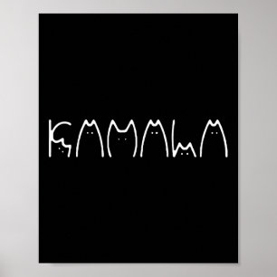 Poster Mesdames Pour Kamala Harris Chat Lettering 2024 El