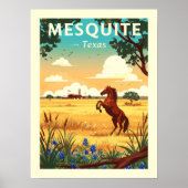 Poster Mesquite Texas vintage (Devant)