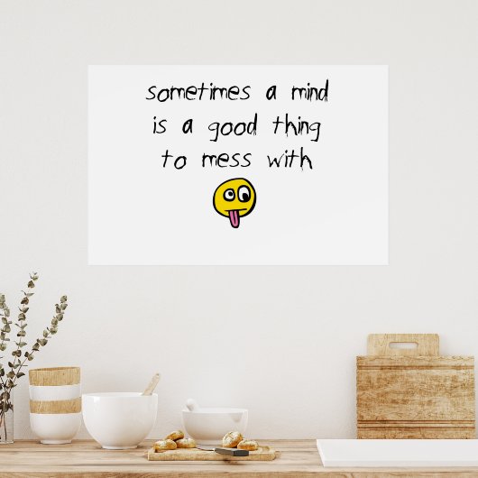 Poster Mess with a Mind (Cuisine)