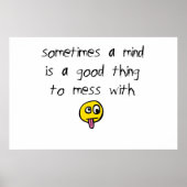 Poster Mess with a Mind (Devant)