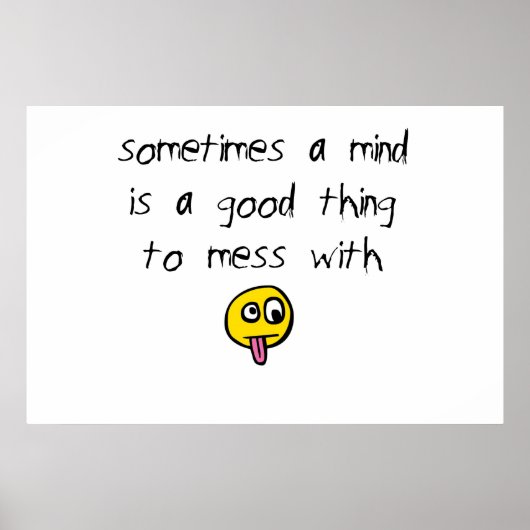 Poster Mess with a Mind (Devant)
