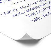 Poster Message bleu de la Marine dans une bouteille de Fê (Coin)