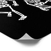 Poster Message caché subtil anti Trump Squelette dansant (Coin)
