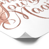 Poster Message Chic d'Amour de Soi et d'Autorisation (Coin)