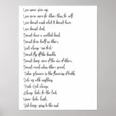 Poster Message d'amour (Devant)