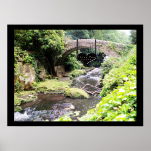 Poster "Message d'amour sur l'affiche de pont " *