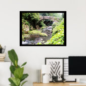 Poster "Message d'amour sur l'affiche du pont"* (Bureau à domicile)