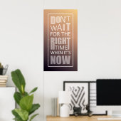 Poster Message dans le message. Conception de devis motiv (Bureau à domicile)