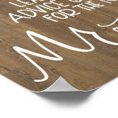 Poster Message dans un panneau Mariage de bouteille - Boi (Coin)