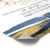 Poster Message dans une bouteille Abstrait Blue Guest Boo (Coin)