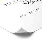 Poster Message dans une bouteille Boho Mariage du livre d (Coin)