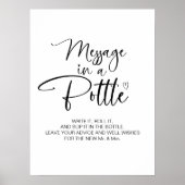 Poster Message dans une bouteille Mariage panneau du livr (Devant)