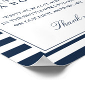 Poster Message Dans Une Bouteille Stripes De Marine Nauti (Coin)