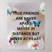 Poster Message d'appréciation des meilleurs amis (Devant)