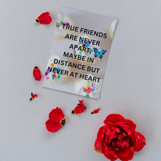 Poster Message d'appréciation des meilleurs amis