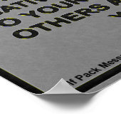 Poster Message d'avertissement de l'adjudant (Coin)