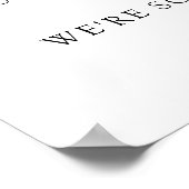 Poster Message de bienvenue pour la veille de mariage la  (Coin)