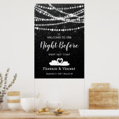 Poster Message de bienvenue pour le dîner de répétition d (Cuisine)