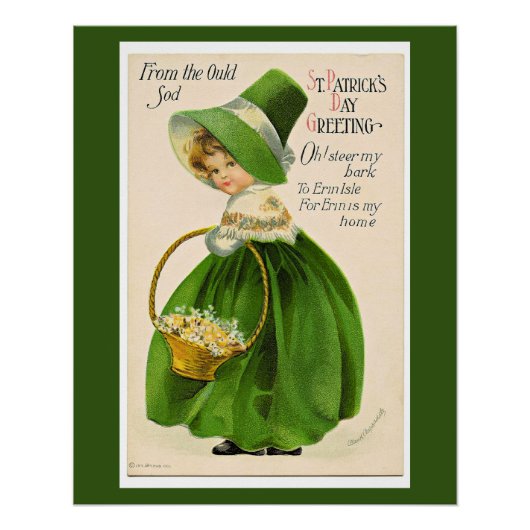Poster Message de la Saint-Patrick, (Devant)